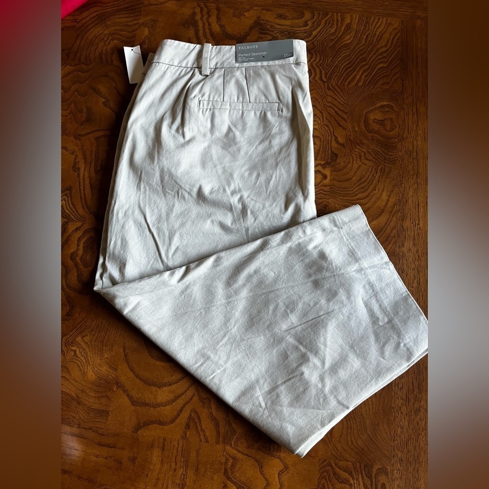 Talbots Light Casual Pants 16 petite Perfect skimmer $69.50 - Picture 2 of 15